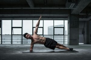 Strong core stability exercises training