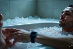 Ice bath recovery after workout