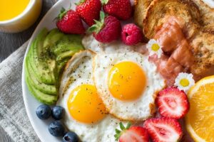 Metabolism boosting breakfast plate